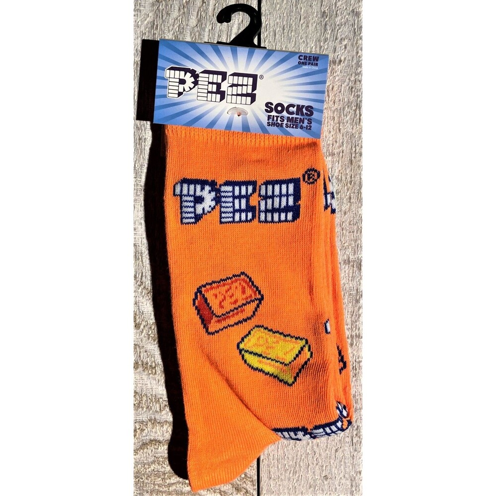 Pez Print Novelty Crew Socks - Men’s Size 6-12 - D005